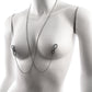 Sex & Mischief Ex's & Oh's Body Jewelry w/Nipple Ties - Black