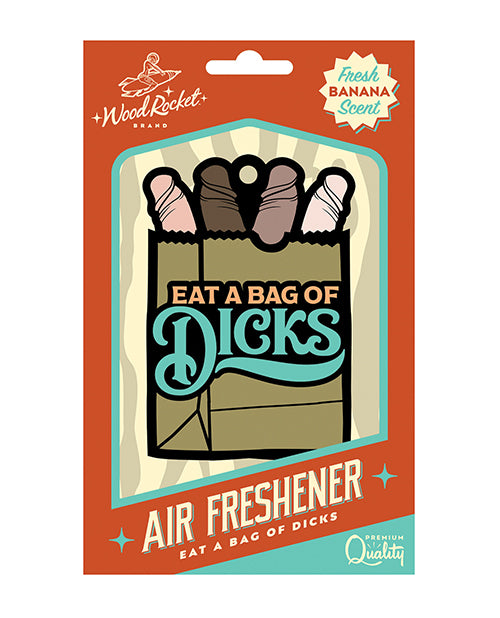 product image, Wood Rocket Eat A Bag of Dicks Air Freshener - Banana