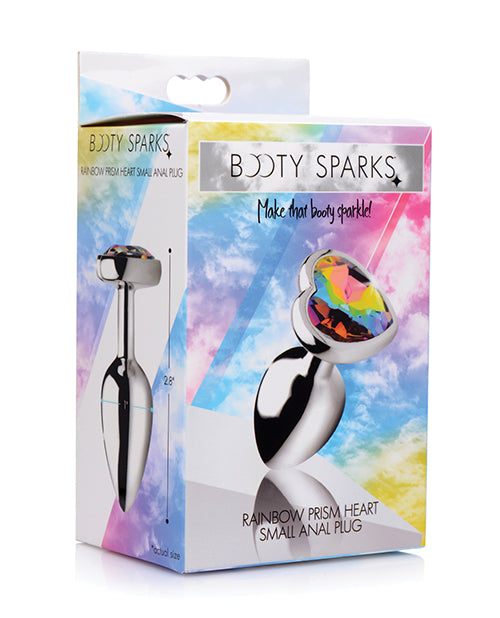 product image, Bootysparks Rainbow Prism Heart Anal Plug