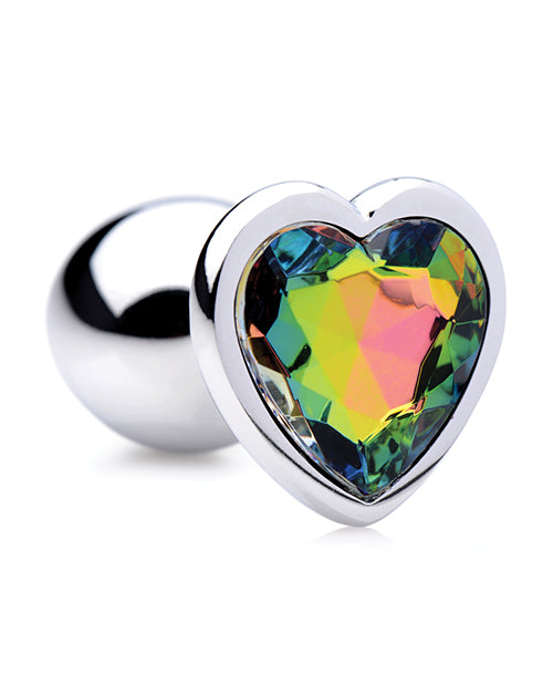 image of product,Bootysparks Rainbow Prism Heart Anal Plug