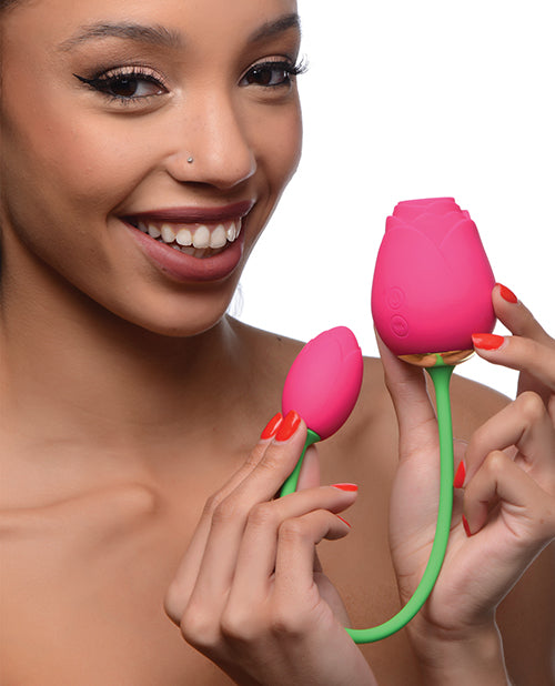 product image,NO ETA Inmi Bloomgasm 5X Suction Rose Duet - Pink