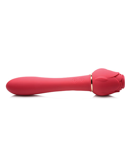 image of product,NO ETA Inmi Bloomgasm Sweet Heart Rose 5X Suction & 10X Vibrator - Red