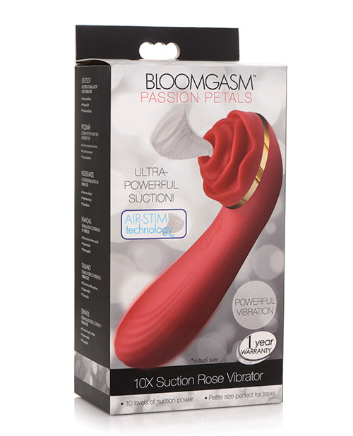 product image, Inmi Bloomgasm Passion Petals 10x Silicone Suction Rose Vibrator