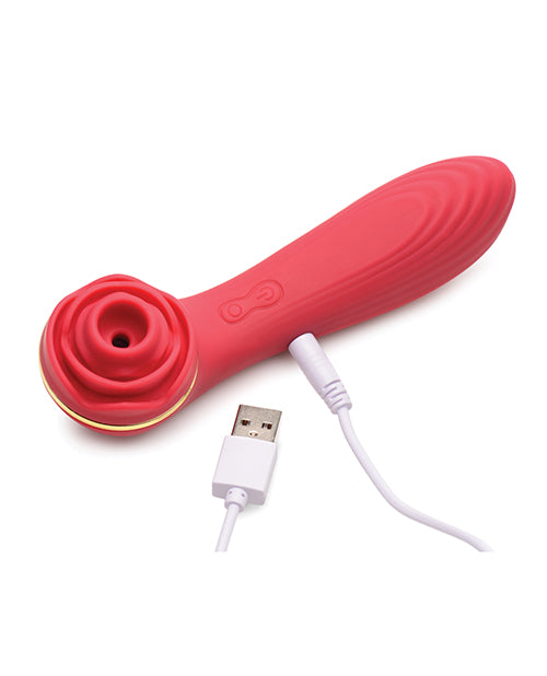 image of product,Inmi Bloomgasm Passion Petals 10x Silicone Suction Rose Vibrator