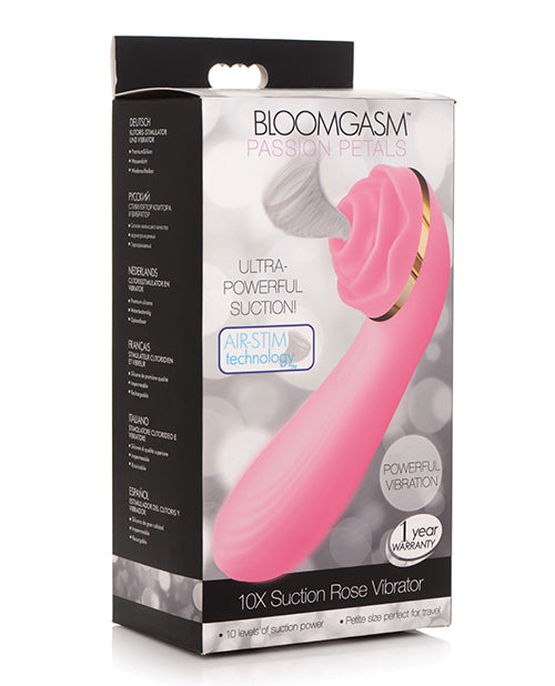 image of product,Inmi Bloomgasm Passion Petals 10x Silicone Suction Rose Vibrator