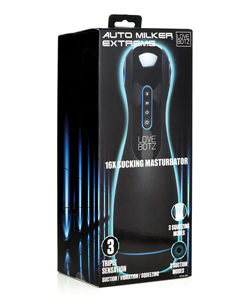 product image, NO ETA The Milker Auto Milker Extreme 16x Sucking Masturbator - Black