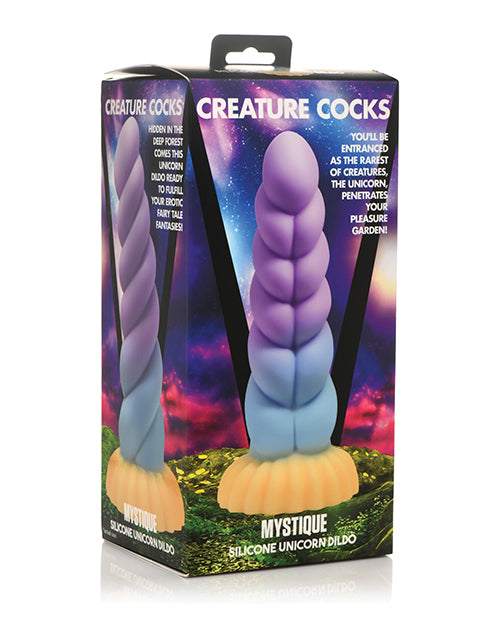 product image, Creature Cocks Unicorn Silicone Dildo - Multi Color