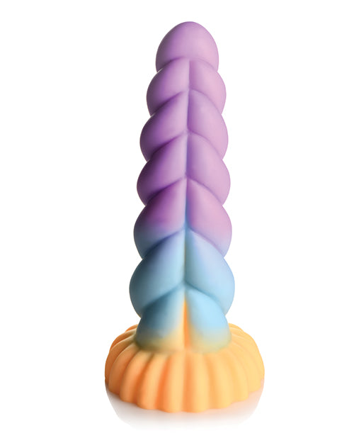 image of product,Creature Cocks Unicorn Silicone Dildo - Multi Color