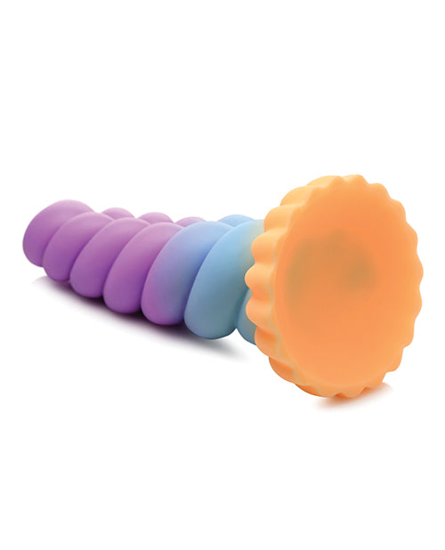 image of product,Creature Cocks Unicorn Silicone Dildo - Multi Color