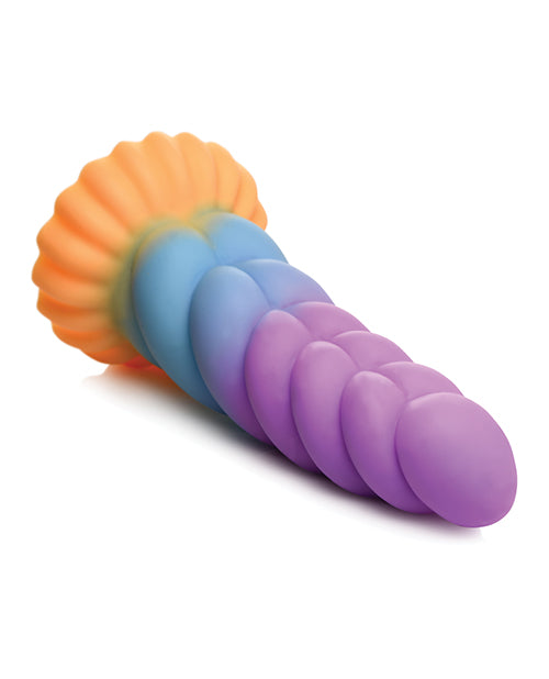 image of product,Creature Cocks Unicorn Silicone Dildo - Multi Color