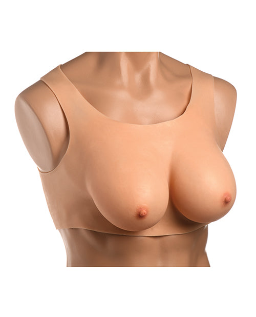 image of product,Master Series Perky Pair D Cup Silicone Breasts - Light