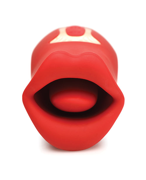 product image,Shegasm Lickgasm Kiss + Tell Silicone Kissing & Vibrating Clitoral Stimulator - Red