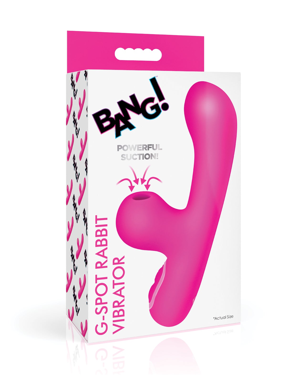 product image, Bang! 10X G-Spot Rabbit Vibrator w/Suction - Pink