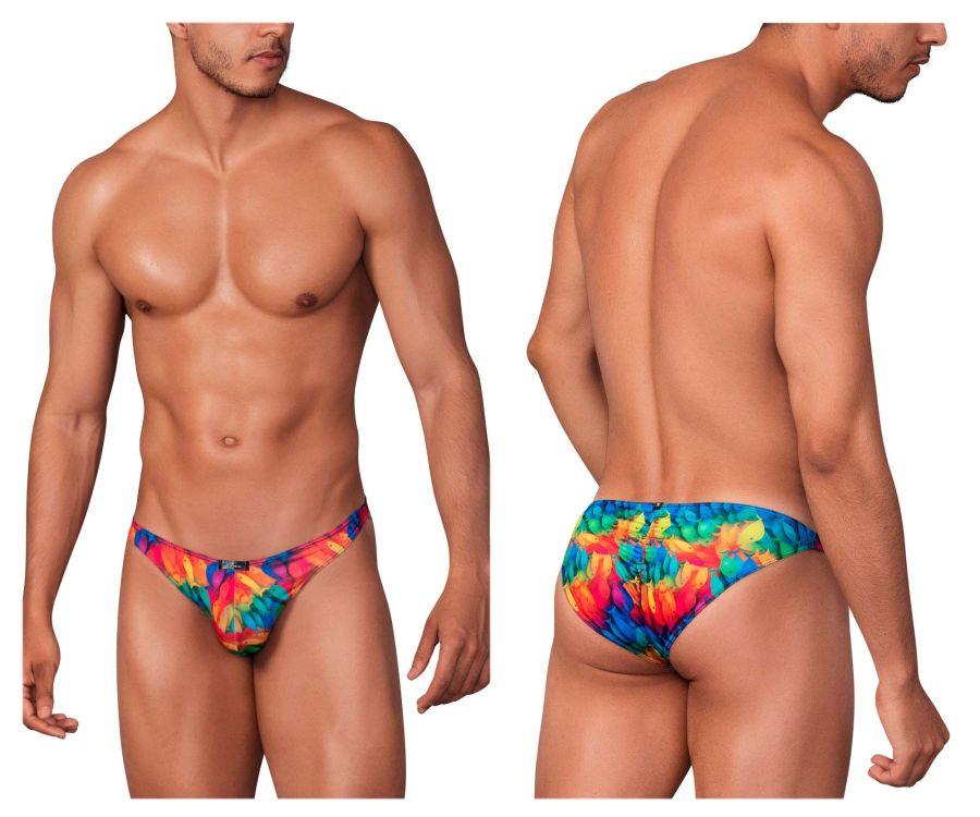 image of product,Printed Microfiber Bikini