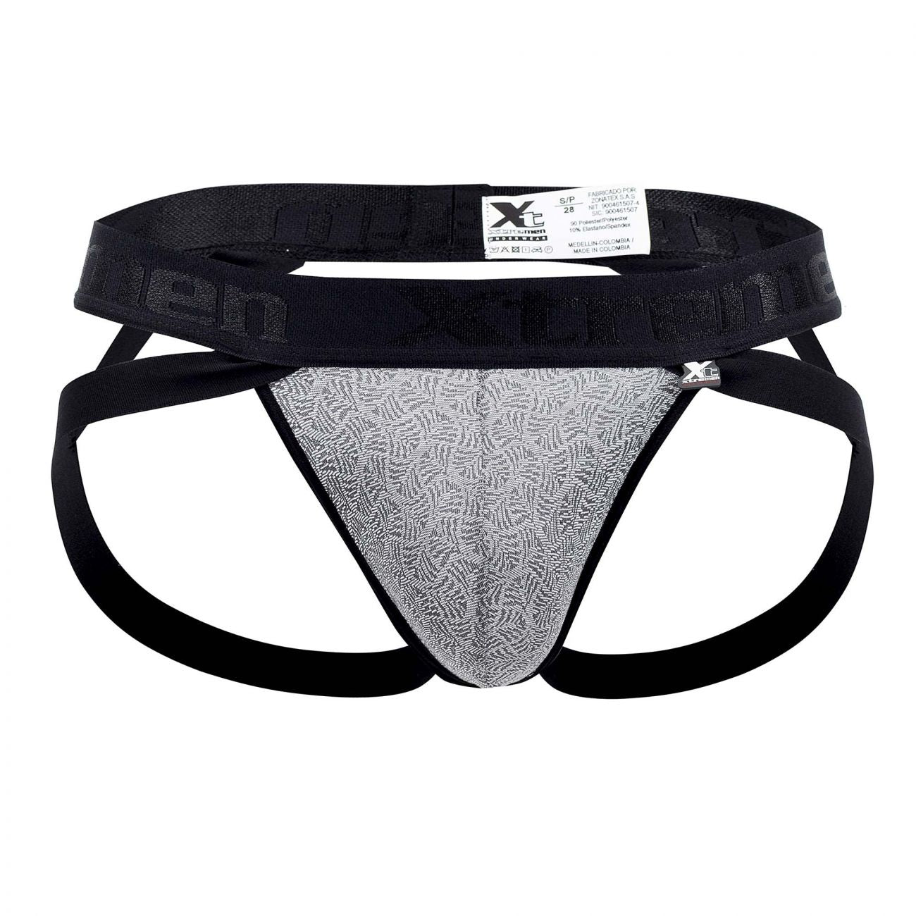 image of product,Microfiber Jacquard Jockstrap