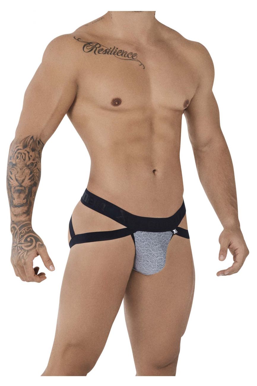 image of product,Microfiber Jacquard Jockstrap