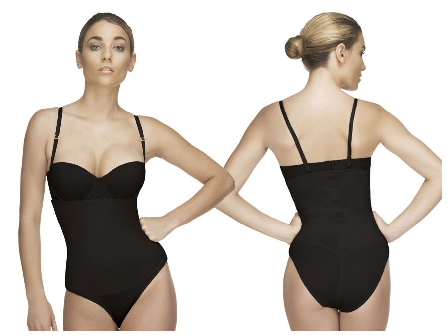 image of product,Nadine Strapless Bodysuit in Bikini