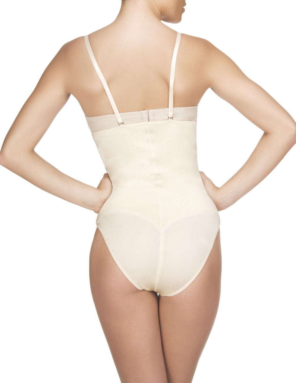 image of product,Nadine Strapless Bodysuit in Bikini