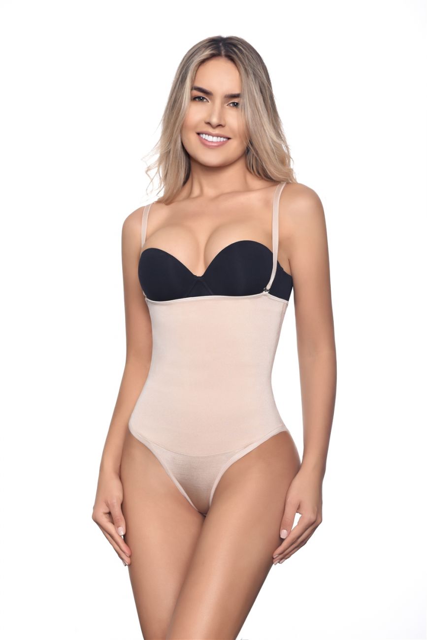 image of product,Nadine Strapless Bodysuit in Bikini