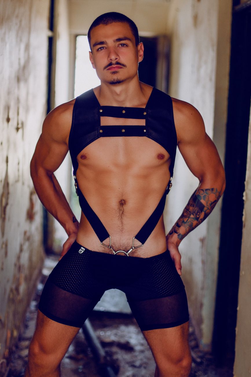 image of product,DNGEON Croptop Cockring Harness