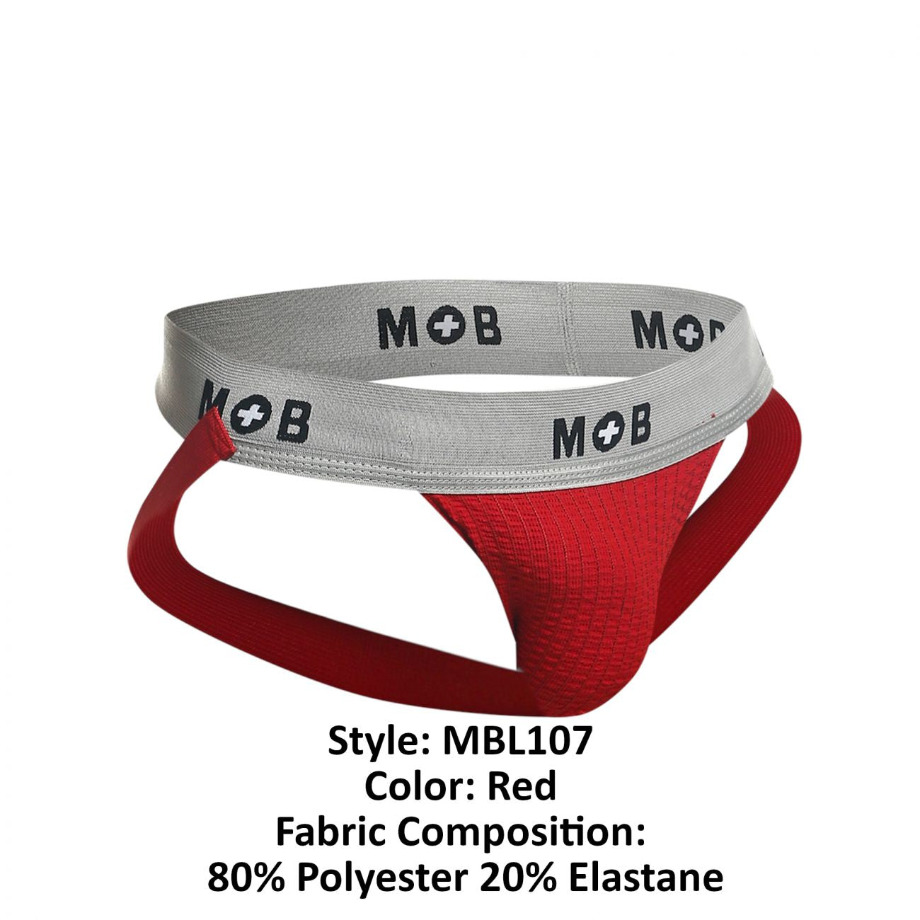 image of product,MOB Classic Fetish Jock 3 Inches Jockstrap