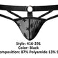 Love Star Thong with Ring