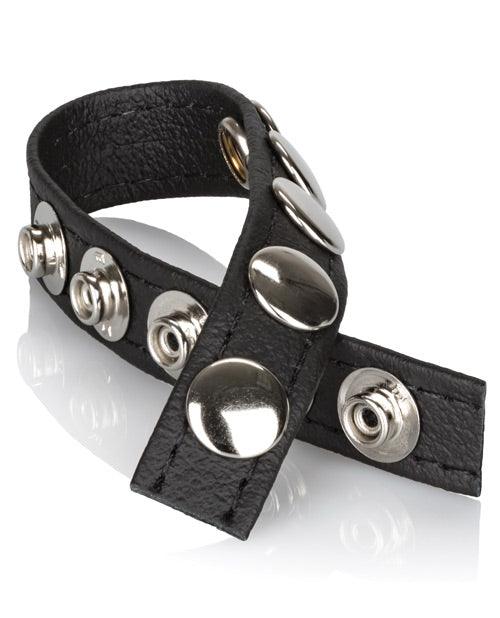 product image,Adonis Leather Collection Ares 5 Snap Adjustable Strap Black - SEXYEONE