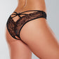 Adore Crush Lace Open Panty Black O/S - SEXYEONE