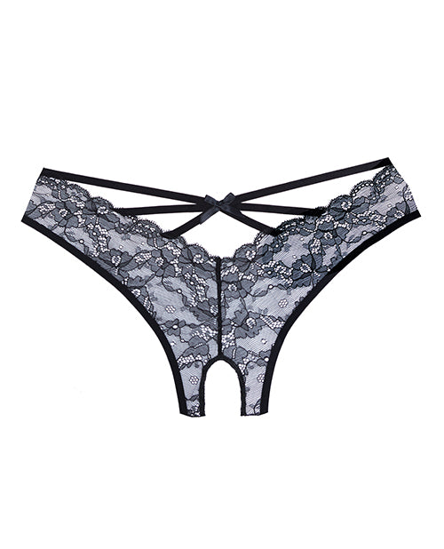 image of product,Adore Crush Lace Open Panty Black O/S - SEXYEONE