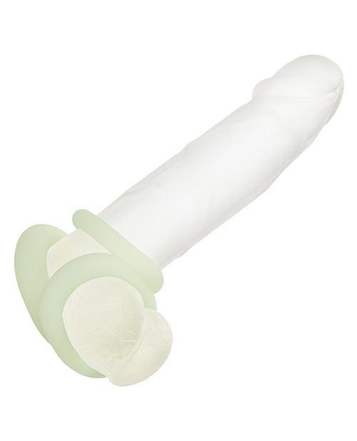 image of product,Alpha Liquid Silicone Glow in the Dark Cock Ring - Set of 3 - SEXYEONE