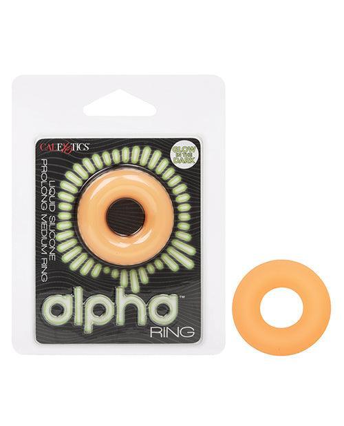 product image, Alpha Liquid Silicone Glow in the Dark Prolong Cock Ring - SEXYEONE