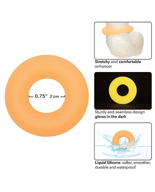 image of product,Alpha Liquid Silicone Glow in the Dark Prolong Cock Ring - SEXYEONE