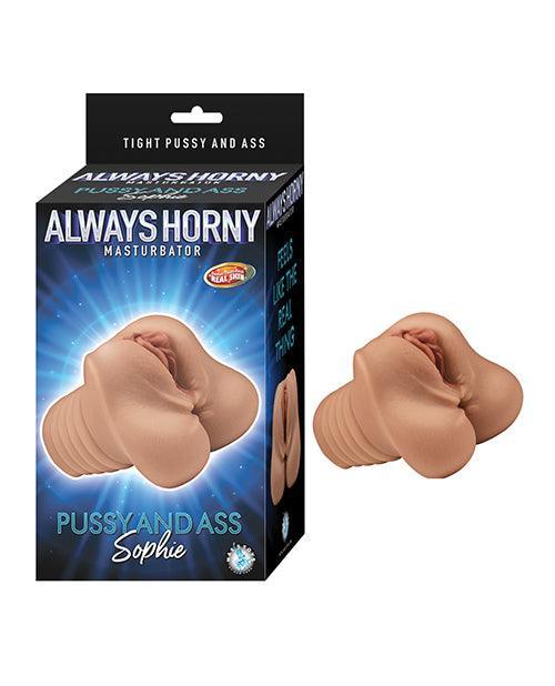 product image, Always Horny Pussy & Ass Masturbator - Sophie, Brown - SEXYEONE