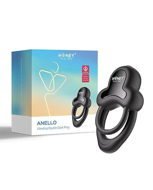 image of product,Anello Vibrating Double Cock Ring w/Clitoral Stimulator - SEXYEONE