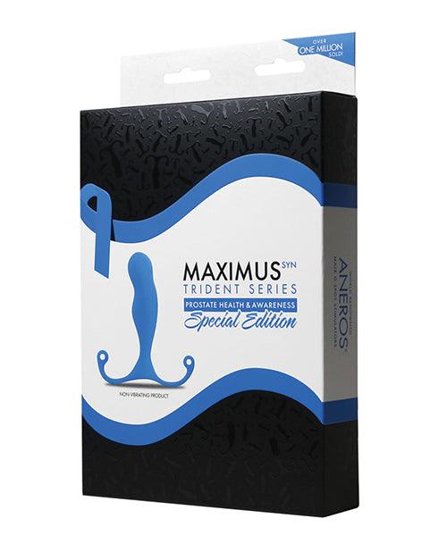image of product,Aneros Maximus Syn Trident Special Edition Prostate Stimulator - Blue - SEXYEONE