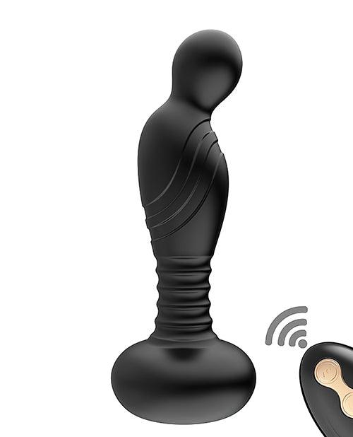 Ass-sation Remote Vibrating P Spot Plug - Black - SEXYEONE