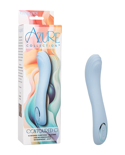 product image, Azure Collection Contoured G Vibrator - Blue - SEXYEONE