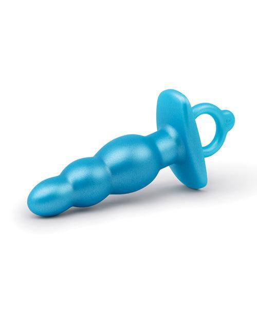 image of product,B-Vibe Butties Bounce Beaded Tapered Plug - Blue - SEXYEONE