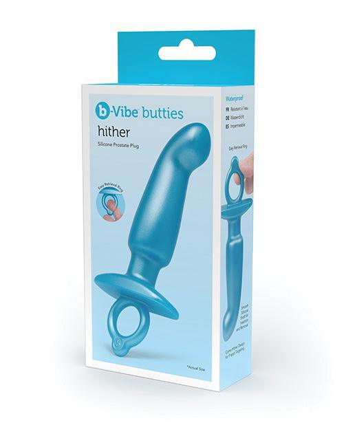 product image, B-Vibe Butties Hither Tapered Prostate Plug - Blue - SEXYEONE