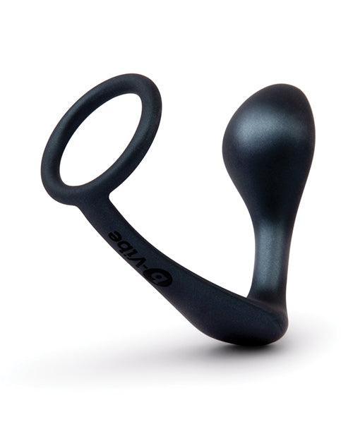 image of product,B-Vibe Butties Ringer Cock Ring & Prostate Plug - Black - SEXYEONE