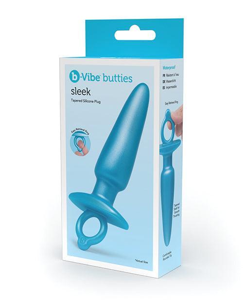 product image, B-Vibe Butties Sleek Tapered Plug - Blue - SEXYEONE