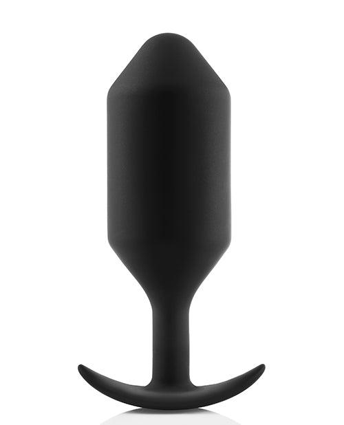 image of product,B-vibe Weighted Snug Plug 7 - 600 G Black - SEXYEONE