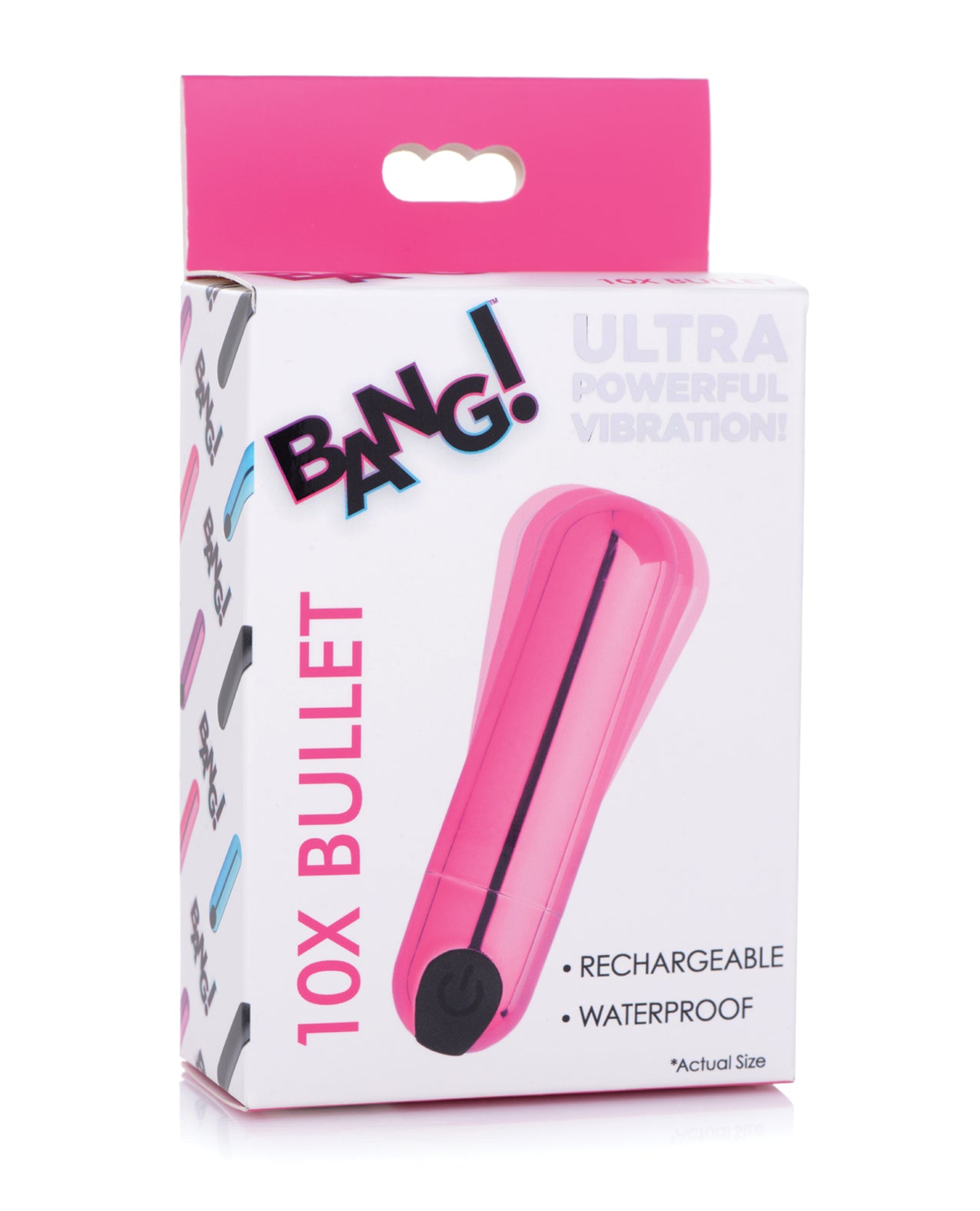 Bang! 10X Rechargeable Vibrating Metallic Bullet - SEXYEONE