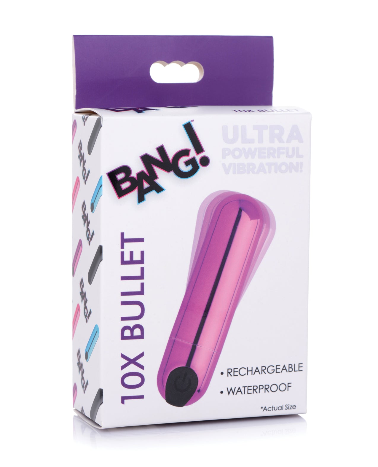 Bang! 10X Rechargeable Vibrating Metallic Bullet - SEXYEONE