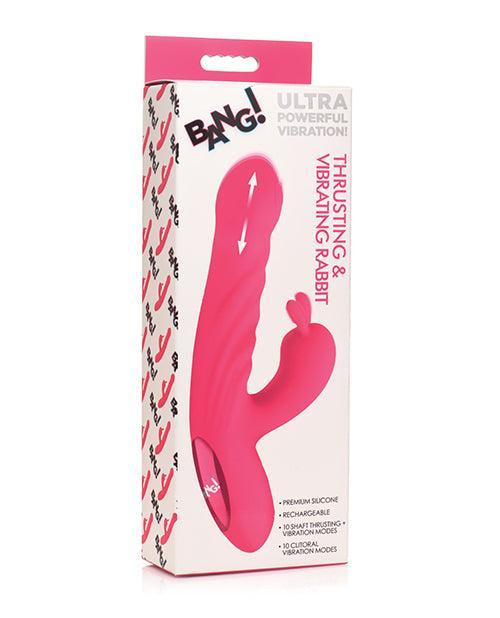 product image, Bang! 10X Thrusting & Vibrating Rabbit - Pink - SEXYEONE