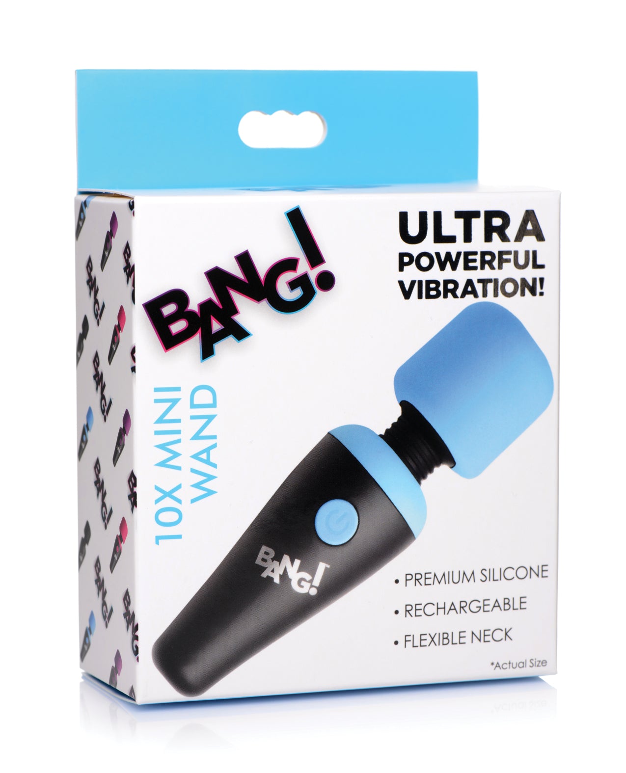 image of product,Bang! 10X Vibrating Mini Silicone Wand - SEXYEONE