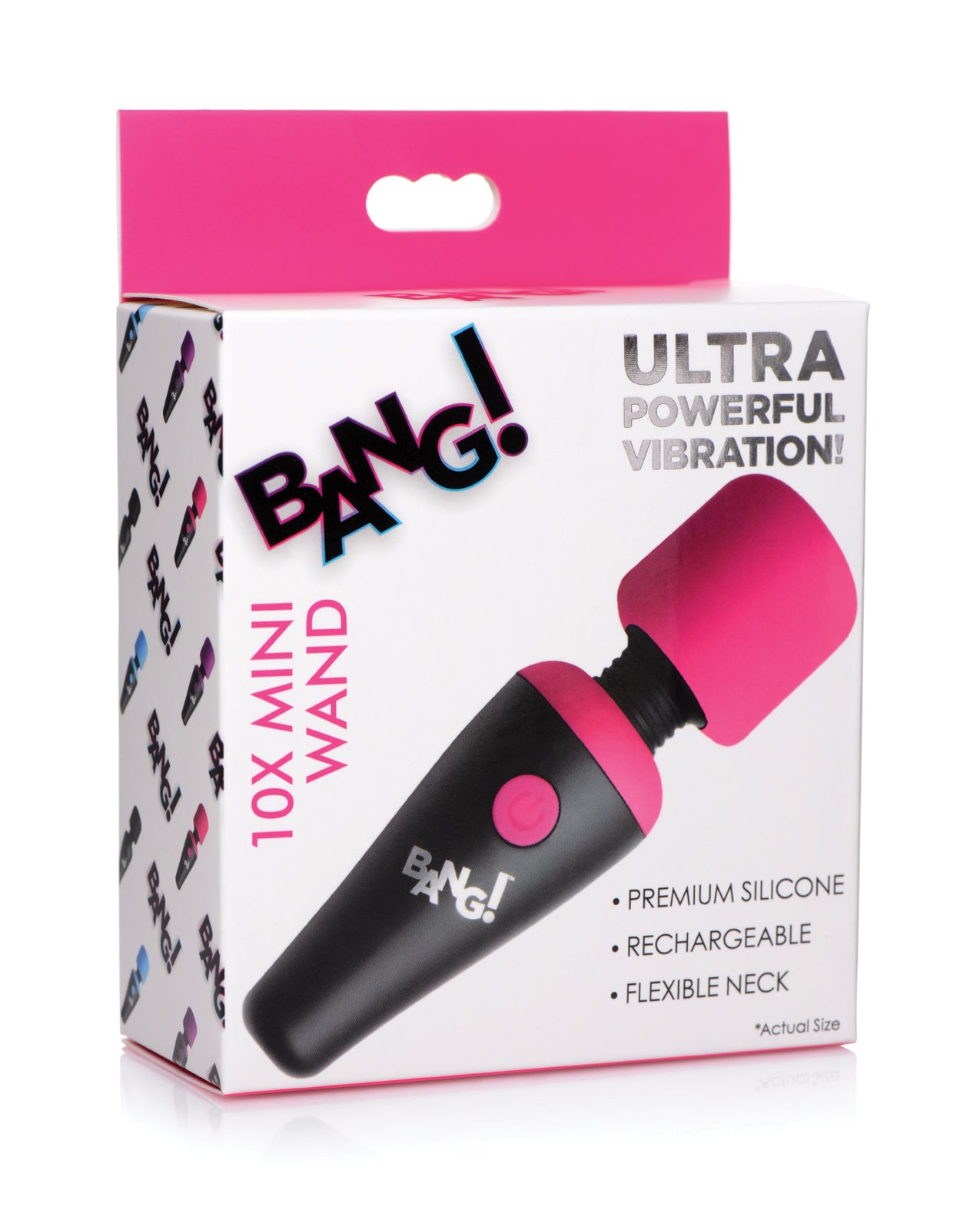 image of product,Bang! 10X Vibrating Mini Silicone Wand - SEXYEONE