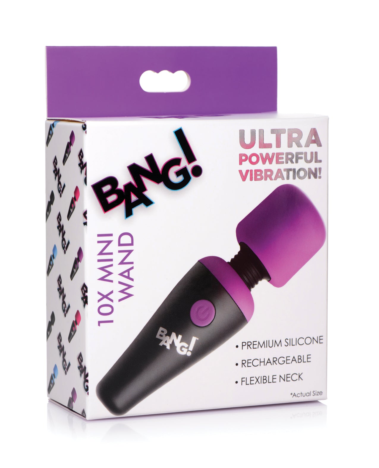 image of product,Bang! 10X Vibrating Mini Silicone Wand - SEXYEONE