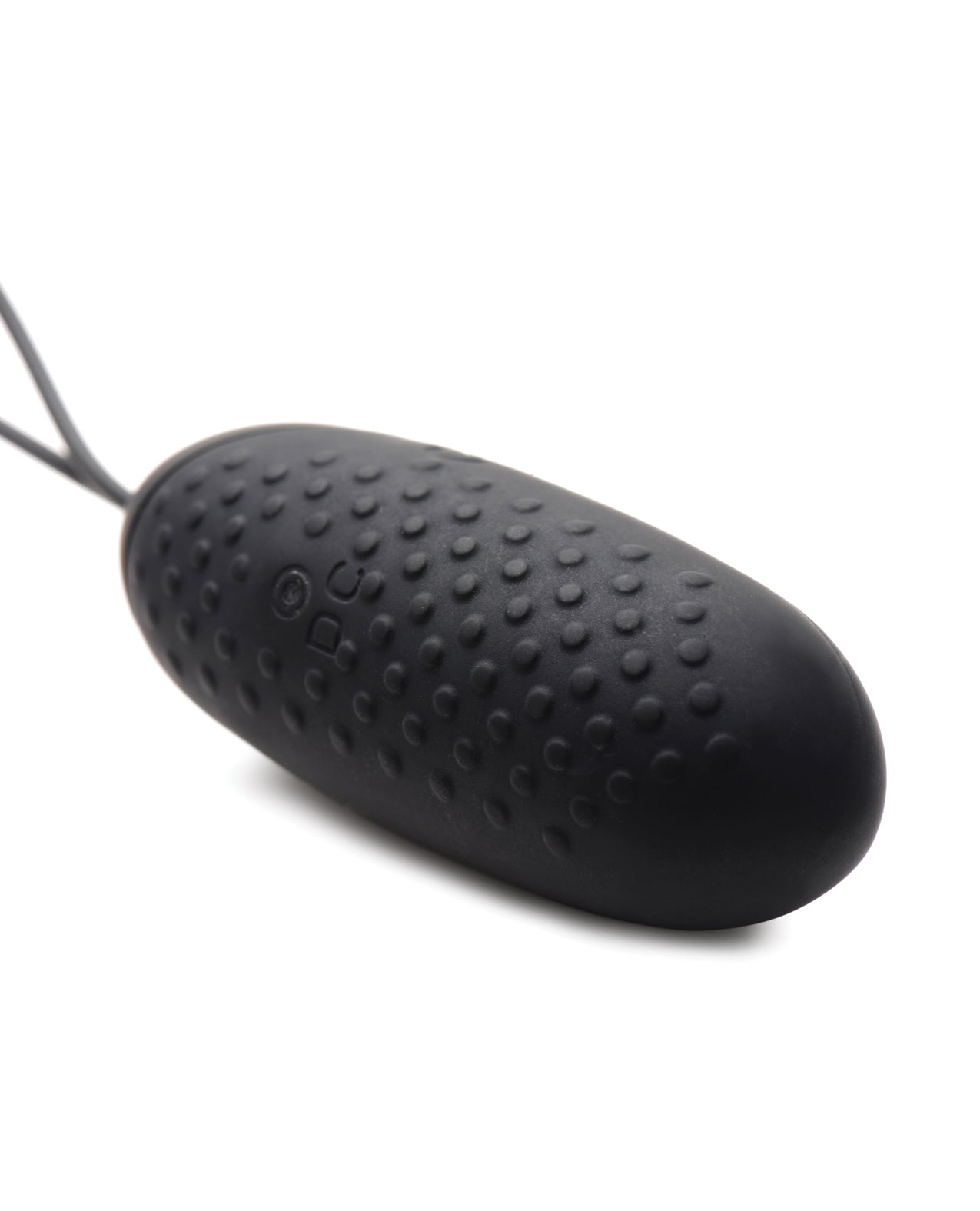 Bang! 28X Nubbed Silicone Egg w/Remote Control - Black - SEXYEONE