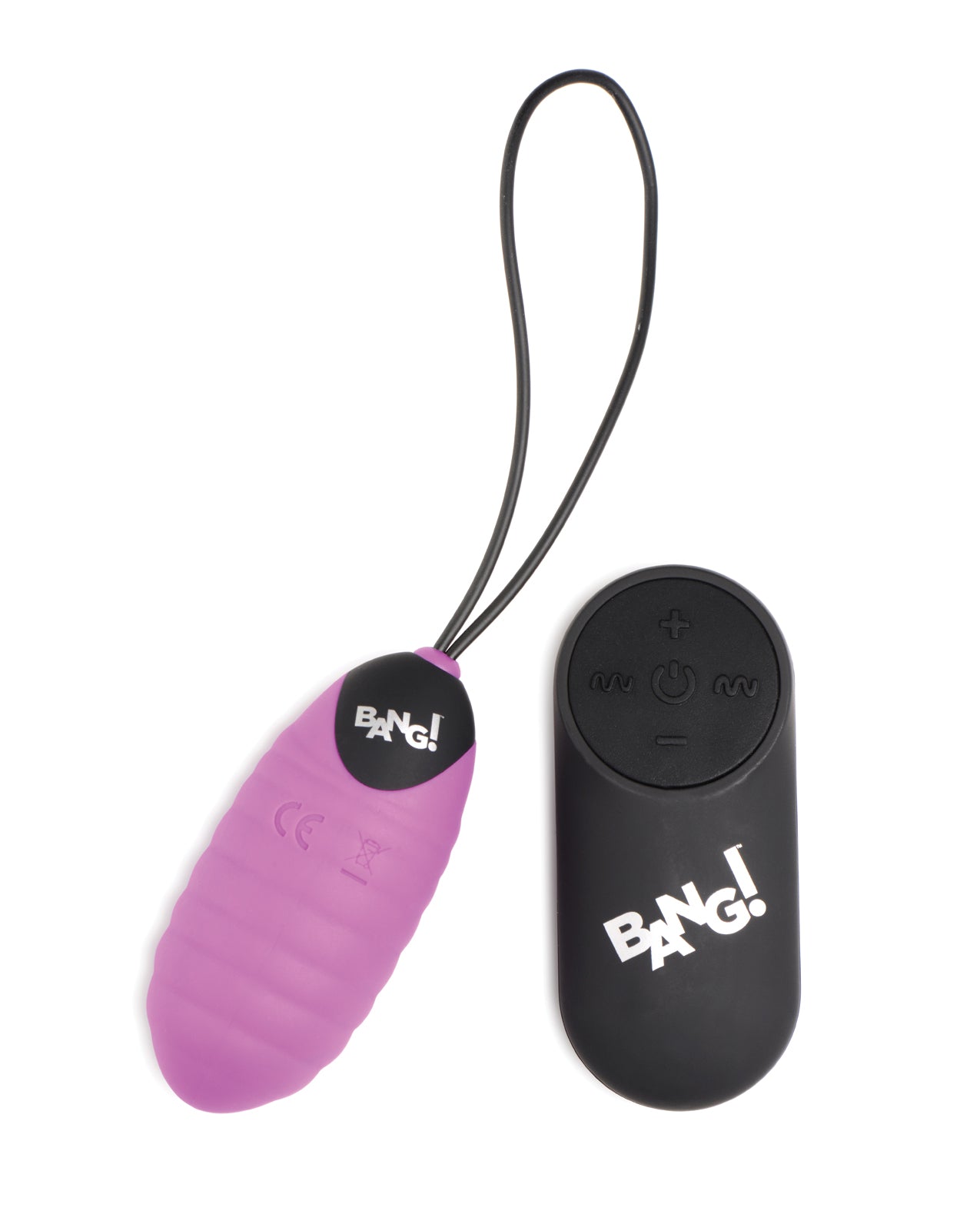 image of product,Bang! 28X Ribbed Silicone Egg w/Remote Control - Purple - SEXYEONE